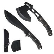 Hunting Knife and Hatchet Axe Combo Set Sheath Fixed Blade Knife Camping V952-DGNFCDTZLDF0DG8MBV0