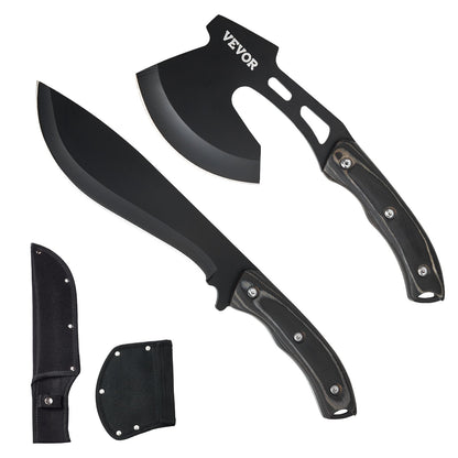 Hunting Knife and Hatchet Axe Combo Set Sheath Fixed Blade Knife Camping V952-DGNFCDTZLDF0DG8MBV0