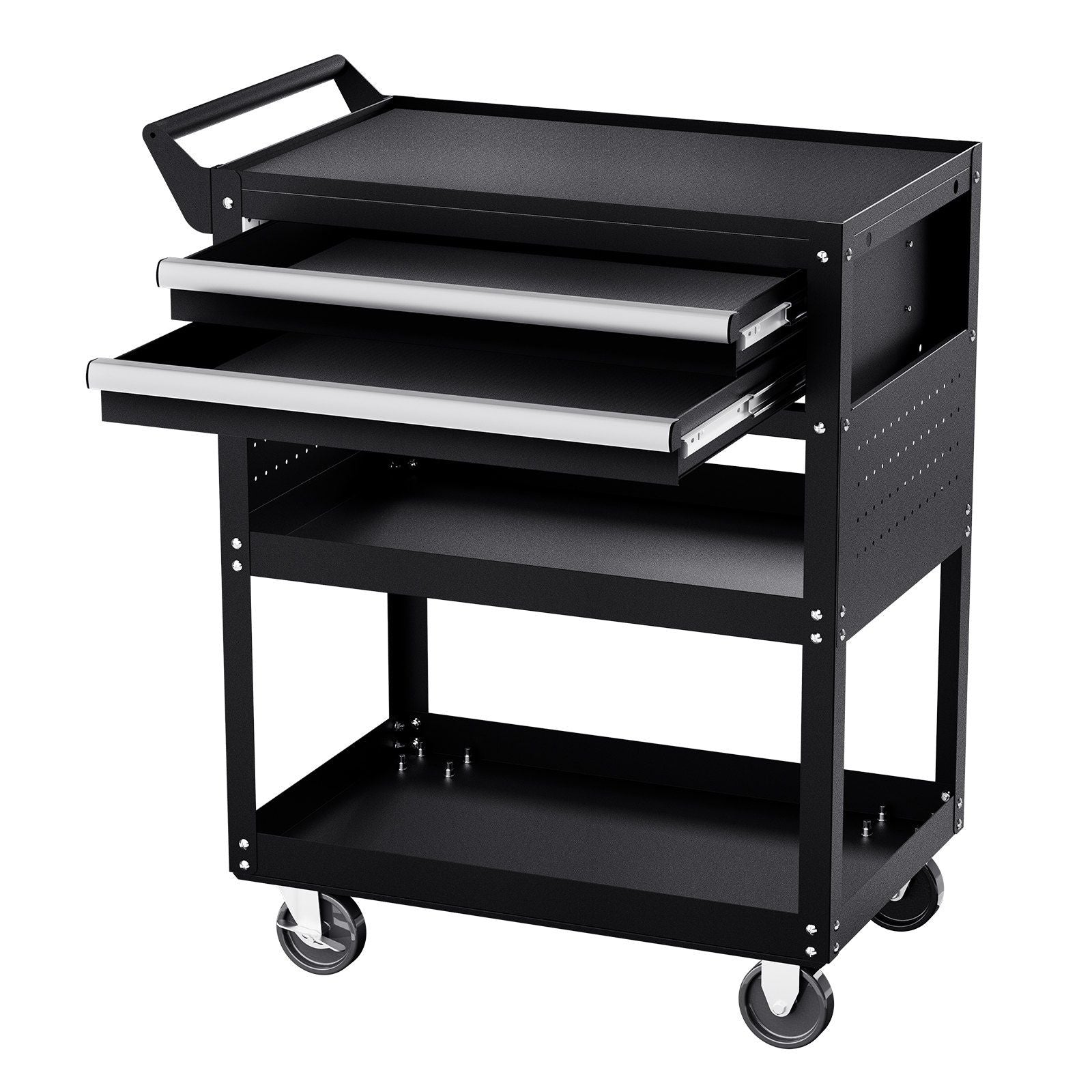 5-Tier Tool Cart with Wheels, 400 lbs Load Capacity, Rolling Work Cart with 2 Drawers & Pegboard, Mechanic V952-DGNGJCHCLYG22CMU5V0