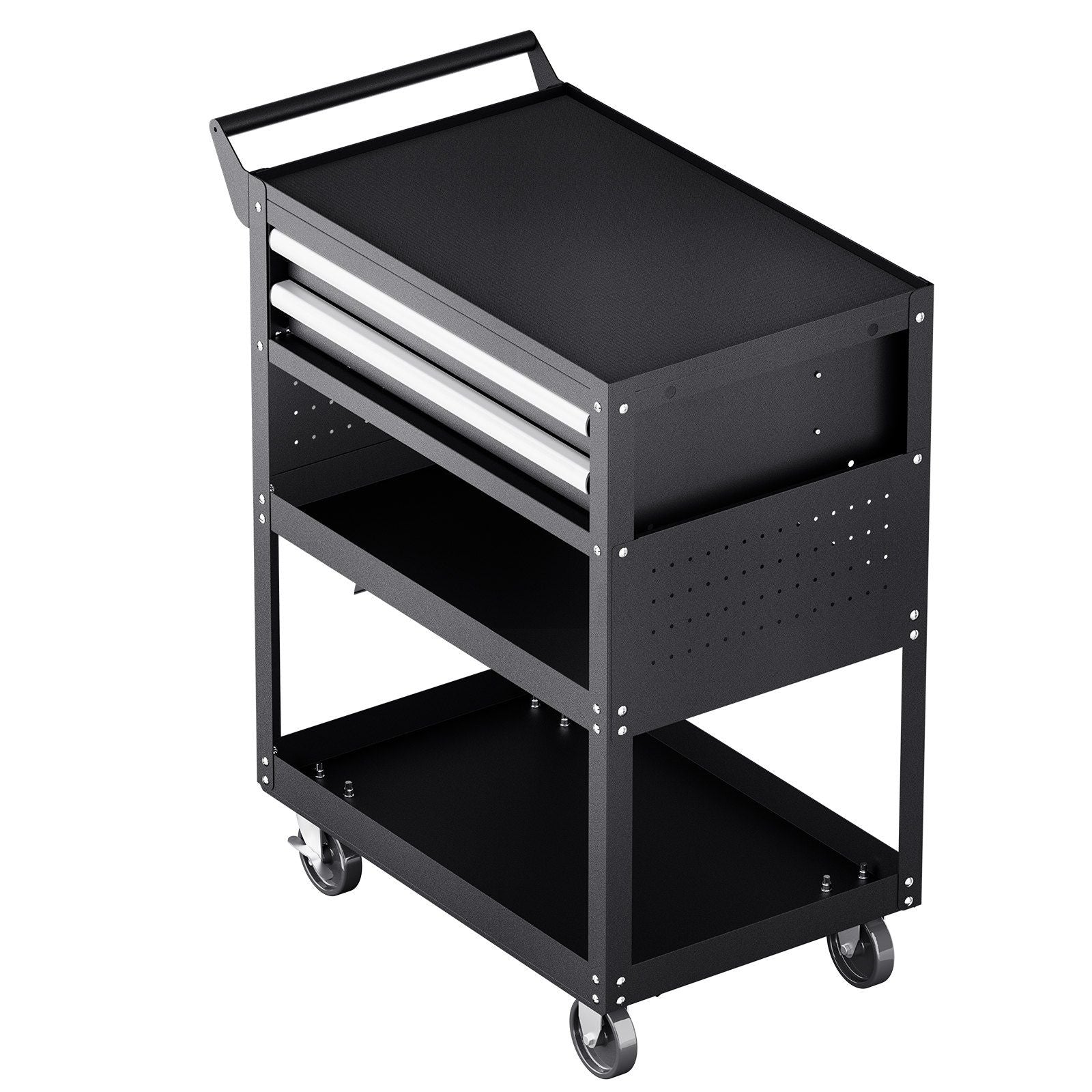 5-Tier Tool Cart with Wheels, 400 lbs Load Capacity, Rolling Work Cart with 2 Drawers & Pegboard, Mechanic V952-DGNGJCHCLYG22CMU5V0