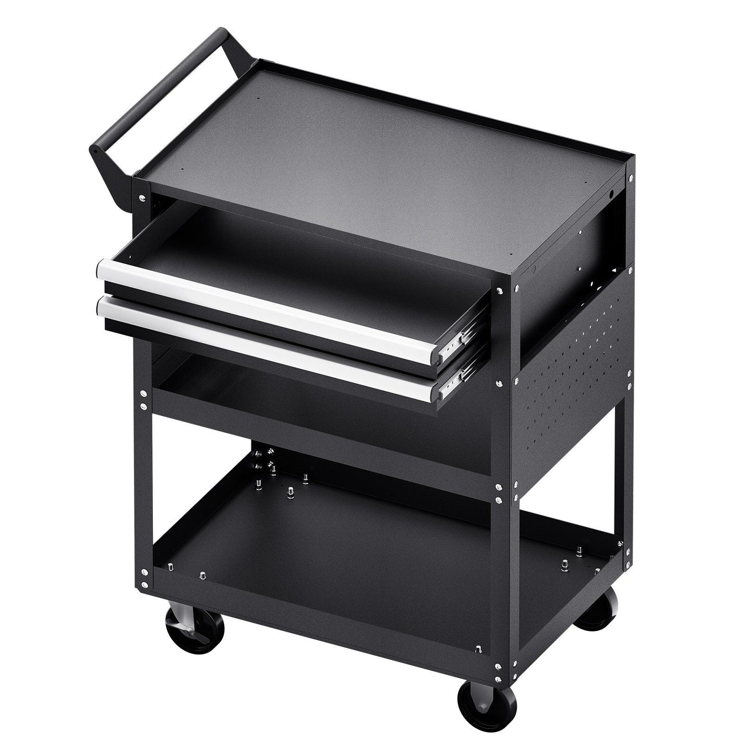 5-Tier Tool Cart with Wheels, 400 lbs Load Capacity, Rolling Work Cart with 2 Drawers & Pegboard, Mechanic V952-DGNGJCHCLYG22CMU5V0