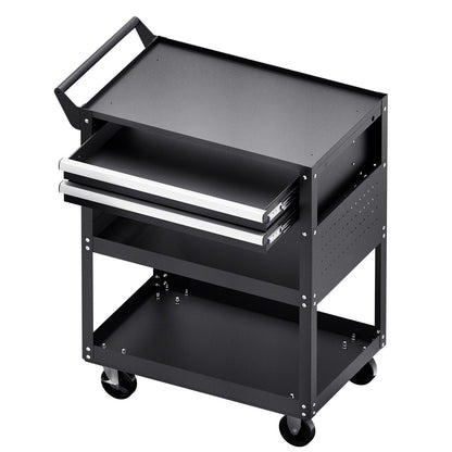 5-Tier Tool Cart with Wheels, 400 lbs Load Capacity, Rolling Work Cart with 2 Drawers & Pegboard, Mechanic V952-DGNGJCHCLYG22CMU5V0