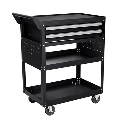 5-Tier Tool Cart with Wheels, 400 lbs Load Capacity, Rolling Work Cart with 2 Drawers & Pegboard, Mechanic V952-DGNGJCHCLYG22CMU5V0