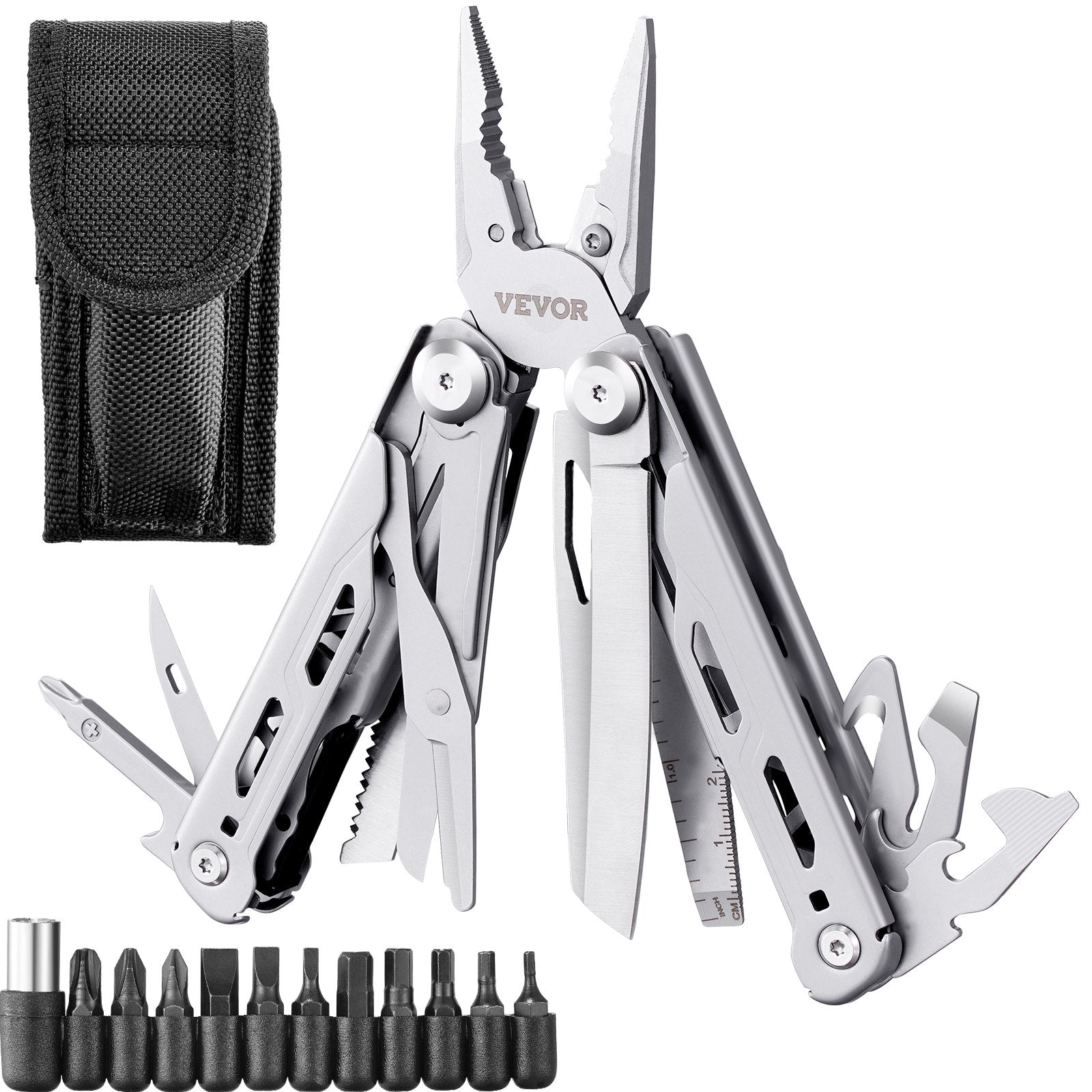 16-In-1 Multitool Pliers, Multi Tool Pliers, Cutters, Knife, Scissors, Ruler, Screwdrivers, Wood Saw, Can V952-DGNQ420BXG16O8DCKV0