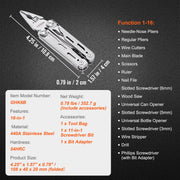 16-In-1 Multitool Pliers, Multi Tool Pliers, Cutters, Knife, Scissors, Ruler, Screwdrivers, Wood Saw, Can V952-DGNQ420BXG16O8DCKV0