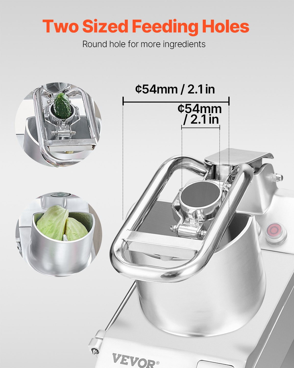 Food Processor & Vegetable Chopper w/ 6 Blades Food-Grade Stainless Steel V952-DGNSCJ550WMYE68N9V3