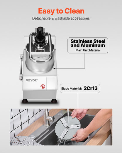 Food Processor & Vegetable Chopper w/ 6 Blades Food-Grade Stainless Steel V952-DGNSCJ550WMYE68N9V3