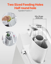 Food Processor & Vegetable Chopper w/ 6 Blades Food-Grade Stainless Steel V952-DGNSCJ750WBYOSVGSV3