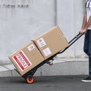 Aluminum Hand Truck, 2 in 1, 136 kg Max Load Capacity, Heavy Duty Industrial Convertible Folding Hand Truck V952-DGNSTHC300BE75URLV0