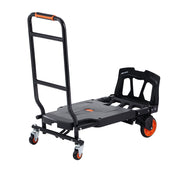 Aluminum Hand Truck, 2 in 1, 136 kg Max Load Capacity, Heavy Duty Industrial Convertible Folding Hand Truck V952-DGNSTHC300BE75URLV0
