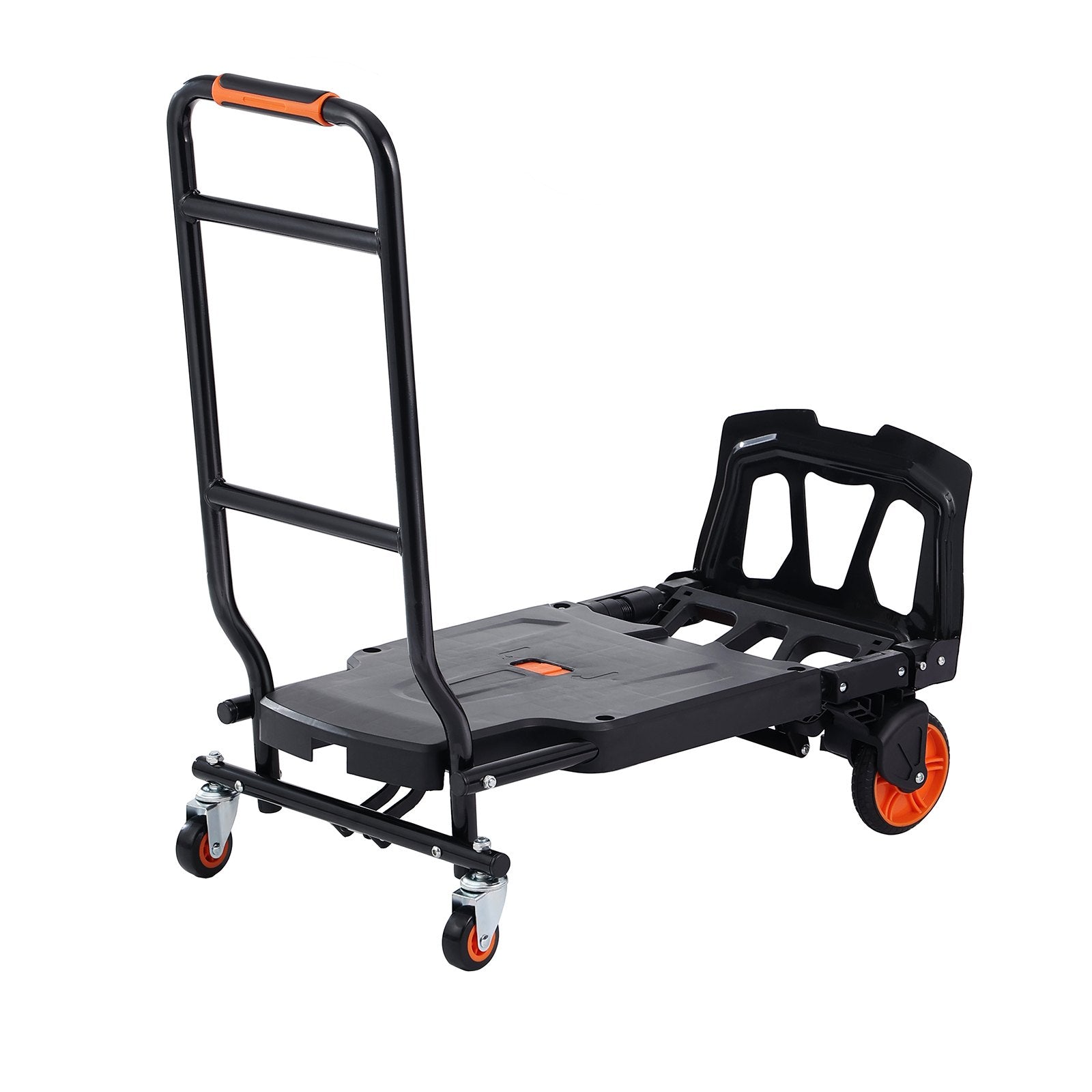 Aluminum Hand Truck, 2 in 1, 136 kg Max Load Capacity, Heavy Duty Industrial Convertible Folding Hand Truck V952-DGNSTHC300BE75URLV0