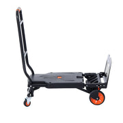 Aluminum Hand Truck, 2 in 1, 136 kg Max Load Capacity, Heavy Duty Industrial Convertible Folding Hand Truck V952-DGNSTHC300BE75URLV0
