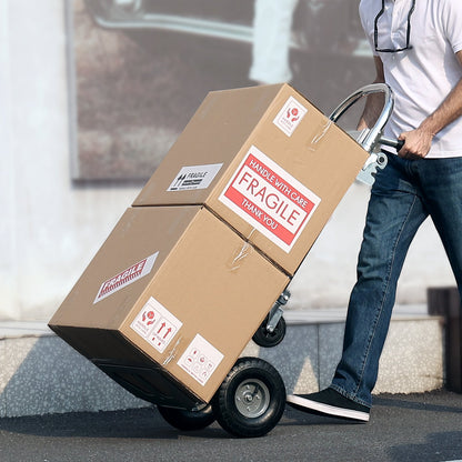 Aluminum Hand Truck, 2 in 1, 363 kg Max Load Capacity, Heavy Duty Industrial Convertible Folding Hand Truck V952-DGNSTHC800BEQ4JJTV0