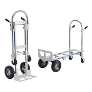 Aluminum Hand Truck, 2 in 1, 363 kg Max Load Capacity, Heavy Duty Industrial Convertible Folding Hand Truck V952-DGNSTHC800BEQ4JJTV0