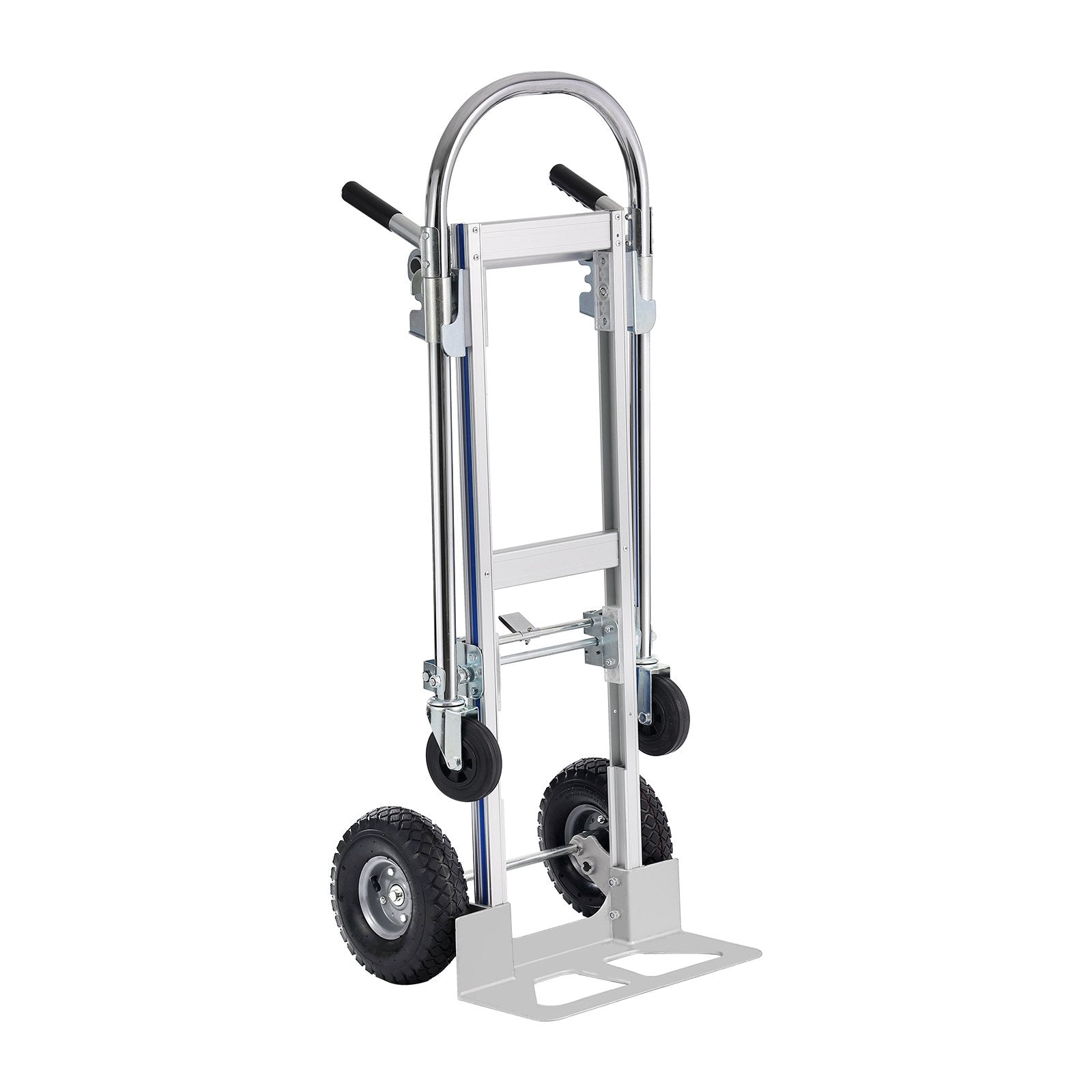 Aluminum Hand Truck, 2 in 1, 363 kg Max Load Capacity, Heavy Duty Industrial Convertible Folding Hand Truck V952-DGNSTHC800BEQ4JJTV0