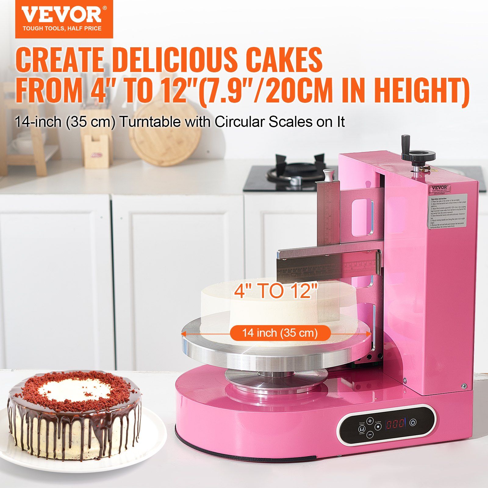 Cake Decorating Machine, Cake Cream Spreading Coating Smearing Machine, Low Noise Cake Frosting Machine, V952-DGNYMMJ412INPBTRJV3
