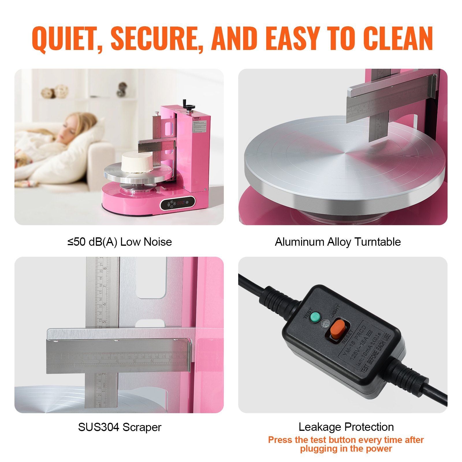 Cake Decorating Machine, Cake Cream Spreading Coating Smearing Machine, Low Noise Cake Frosting Machine, V952-DGNYMMJ412INPBTRJV3