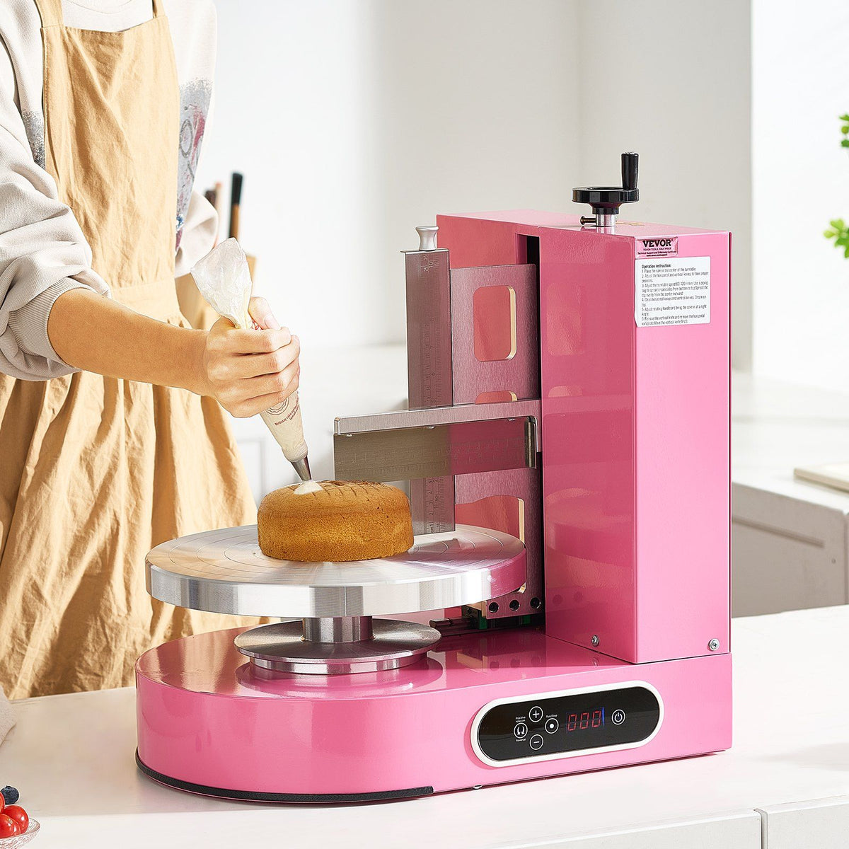 Cake Decorating Machine, Cake Cream Spreading Coating Smearing Machine, Low Noise Cake Frosting Machine, V952-DGNYMMJ412INPBTRJV3