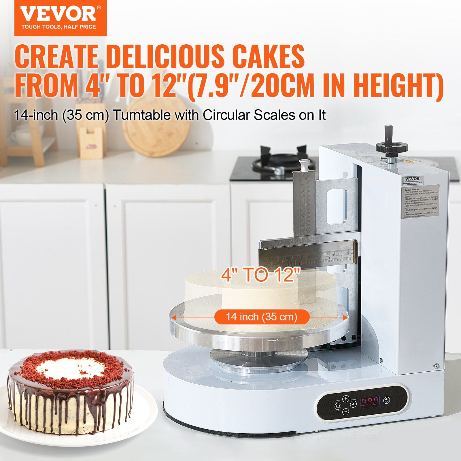 Cake Decorating Machine, Cake Cream Spreading Coating Smearing Machine, Low Noise Cake Frosting Machine, V952-DGNYMMJ412INZ7R1SV3