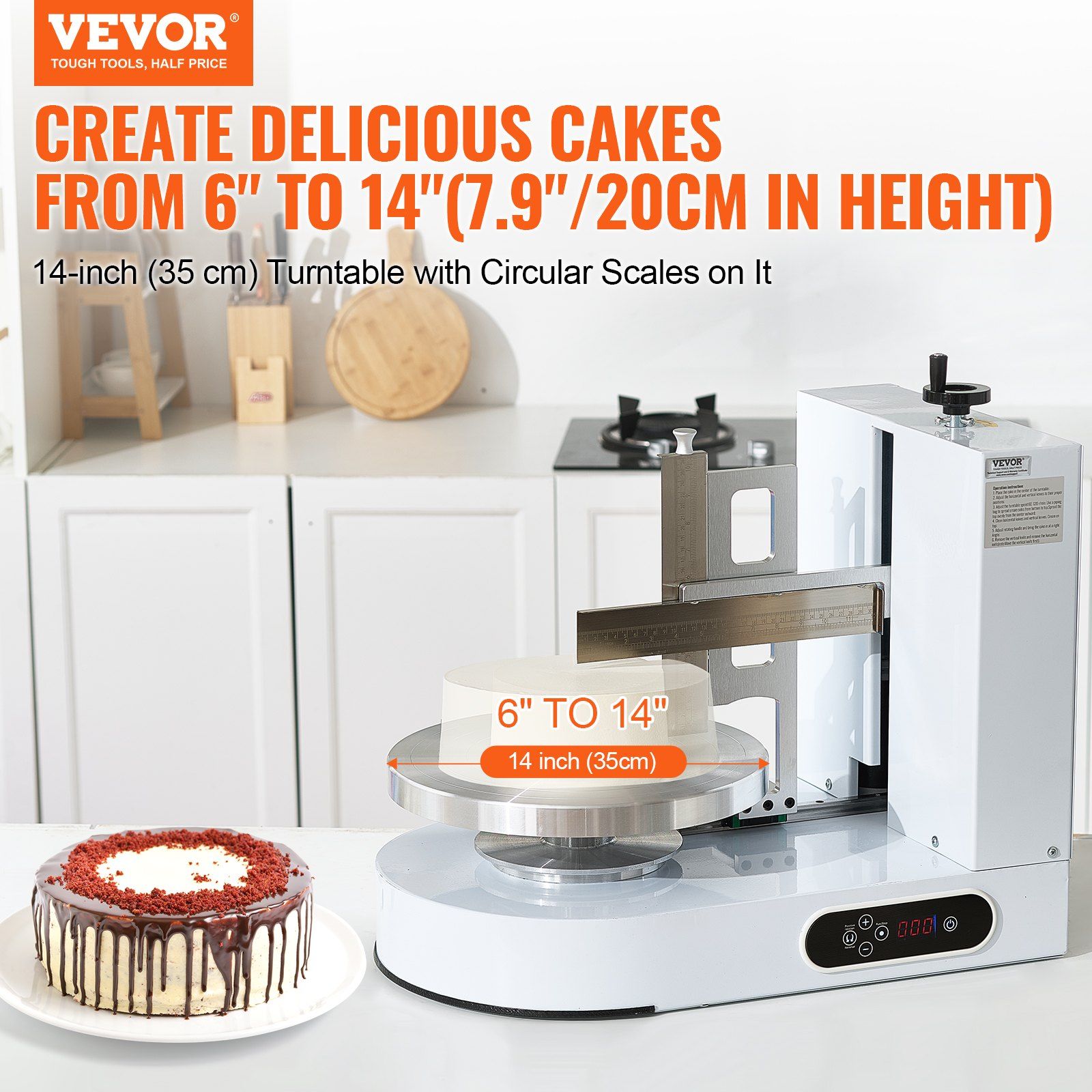 Cake Decorating Machine, Cake Cream Spreading Coating Smearing Machine, Low Noise Cake Frosting Machine, V952-DGNYMMJ614IND9GFDV3