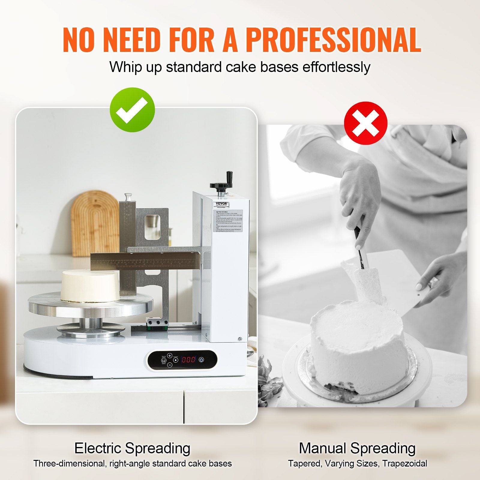 Cake Decorating Machine, Cake Cream Spreading Coating Smearing Machine, Low Noise Cake Frosting Machine, V952-DGNYMMJ614IND9GFDV3