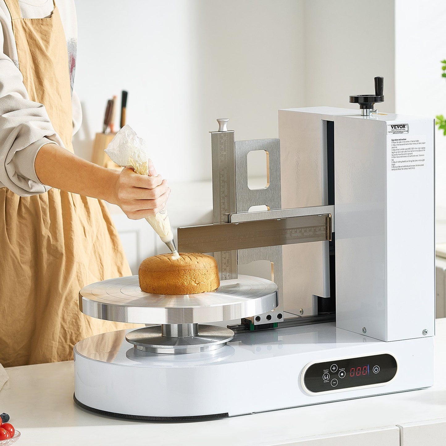 Cake Decorating Machine, Cake Cream Spreading Coating Smearing Machine, Low Noise Cake Frosting Machine, V952-DGNYMMJ614IND9GFDV3