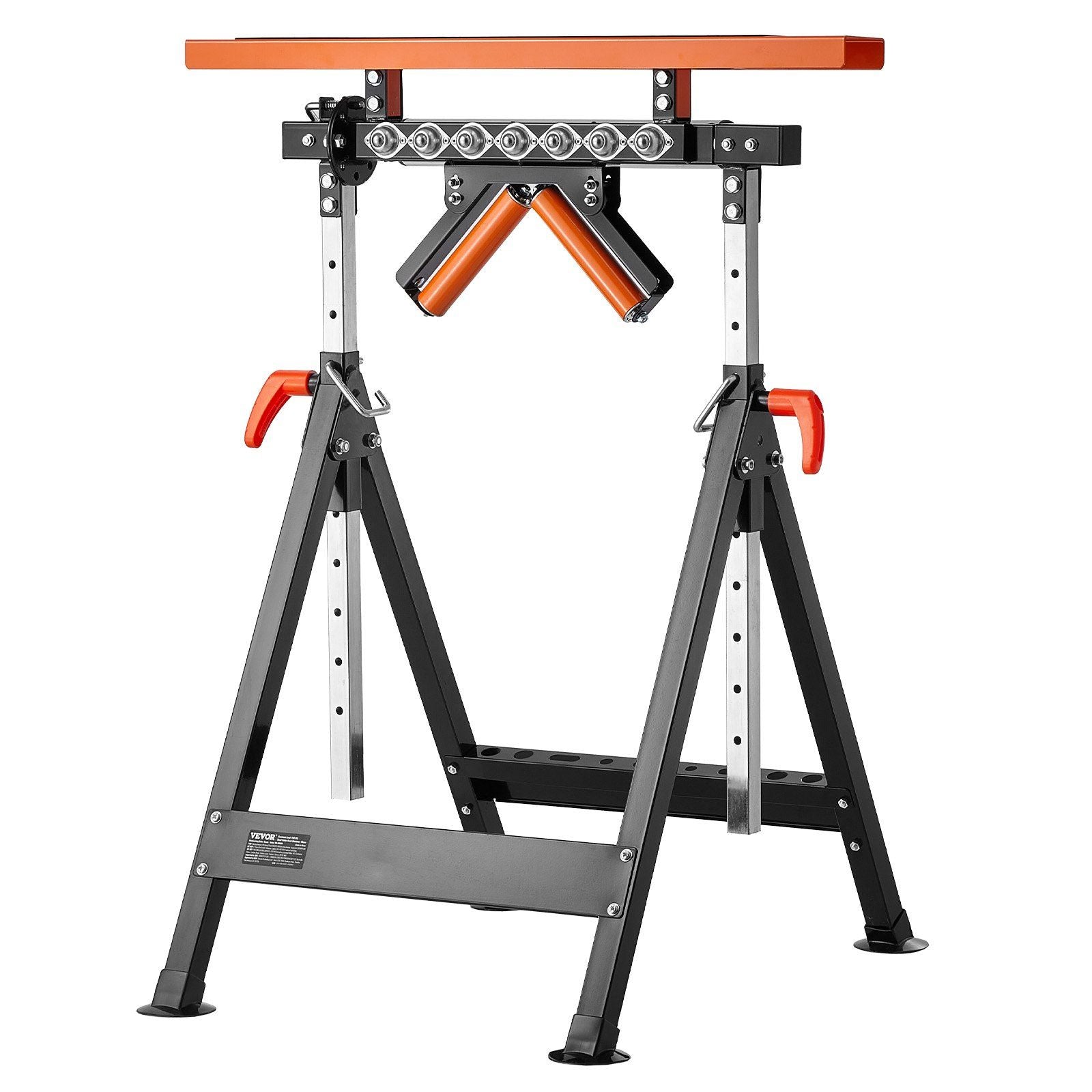 4-in-1 Roller Stand, 220 kg Load Capacity, 838.2-1270 mm Adjustable Height, Folding Heavy Duty with Rack & V952-DGZDZGTMGGJ4QQC0MV0