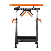 4-in-1 Roller Stand, 220 kg Load Capacity, 838.2-1270 mm Adjustable Height, Folding Heavy Duty with Rack & V952-DGZDZGTMGGJ4QQC0MV0