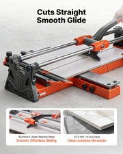 600 mm Manual Tile Cutter, Upgraded Sliding Head Cutting Tool with Spring-Loaded Base, Angle Fence, Tungsten V952-DHDZHDTSJK06UFL78001V0