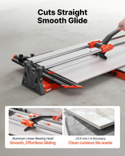 1000 mm Manual Tile Cutter, Upgraded Sliding Head Cutting Tool with Spring-Loaded Base, Angle Fence, Tungsten V952-DHDZHDTSJK1060S0L001V0