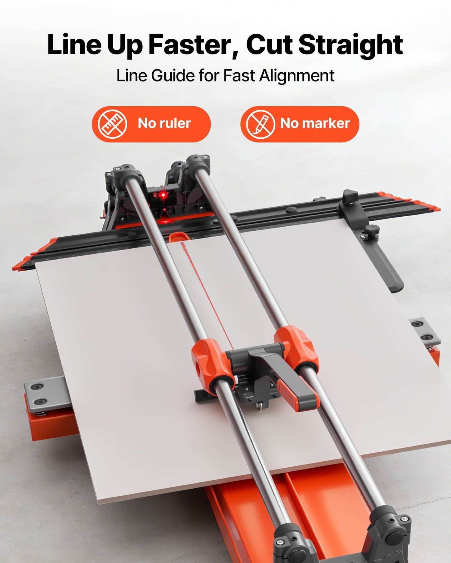 1000 mm Manual Tile Cutter, Upgraded Sliding Head Cutting Tool with Spring-Loaded Base, Angle Fence, Tungsten V952-DHDZHDTSJK1060S0L001V0