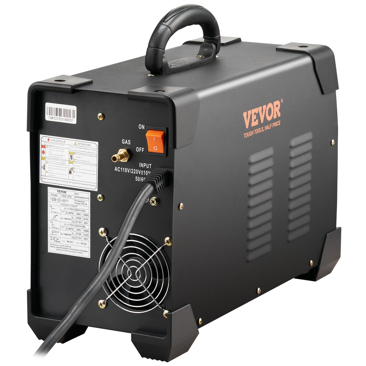 Mig Welder Welding Machine MIG-270 MIG MMA TIG IGBT DC Inverter Welder Digital Display V952-DHJMIGMMAMIGLL6WNV3