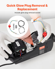 8V Glow Plug Repair Kit, Parking Diesel Heater Glow Ignition Plug Kit with Atomization Mesh, Compatible with V952-DHSPJDHSDHSCF34BH001V0