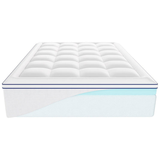 Mattress Topper, Queen Size, 76.2 mm Thickness, Memory Foam, Fiber Fill, Detachable & Washable, Ergonomically V952-DHYCDZ6080INB13V8V0
