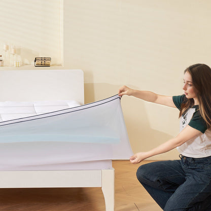 Mattress Topper, Queen Size, 76.2 mm Thickness, Memory Foam, Fiber Fill, Detachable & Washable, Ergonomically V952-DHYCDZ6080INB13V8V0