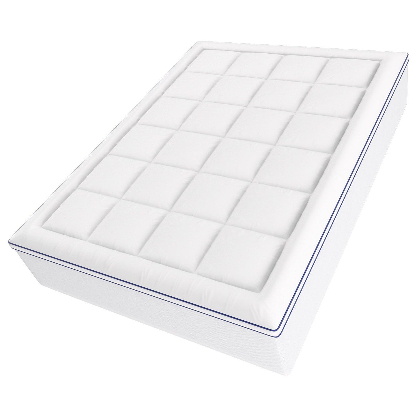 Mattress Topper, Queen Size, 76.2 mm Thickness, Memory Foam, Fiber Fill, Detachable & Washable, Ergonomically V952-DHYCDZ6080INB13V8V0