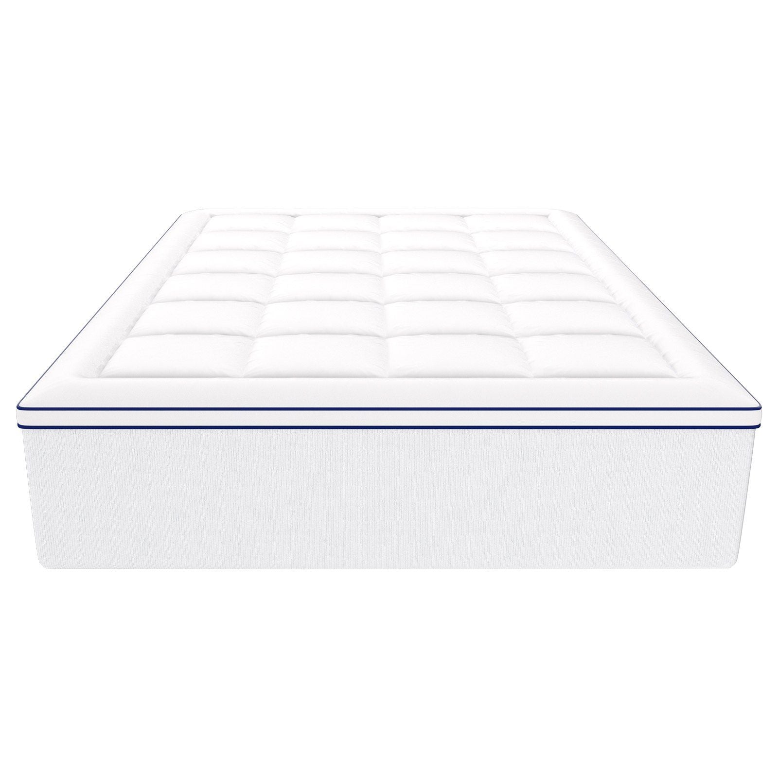 Mattress Topper, Queen Size, 76.2 mm Thickness, Memory Foam, Fiber Fill, Detachable & Washable, Ergonomically V952-DHYCDZ6080INB13V8V0