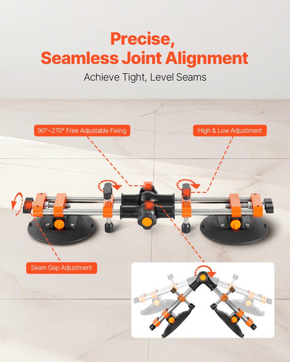 Seamless Seam Setter, 2 Packs Granite Seam Setter with 6 in Vacuum Suction Cups, Seam Joiner for Seam Joining V952-DJDJFGDQ9027VNH2Y001V0