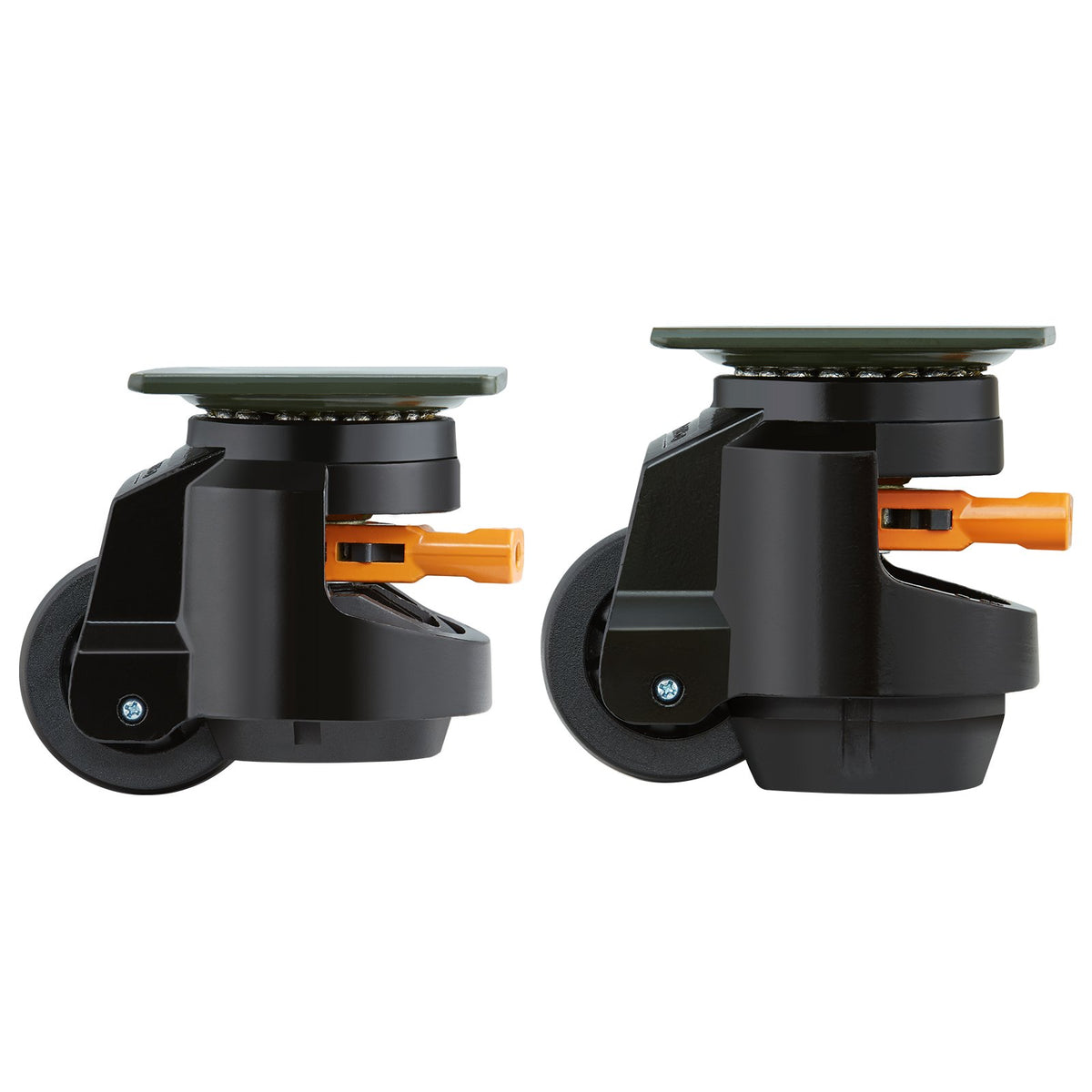 Leveling Casters, Set of 4, 1000 kg Total Load Capacity, 63.5 mm, Heavy Duty with Upgraded Handle Design, 360 V952-DJJLBSDJPBS4EN0Q3V0