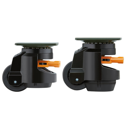 Leveling Casters, Set of 4, 1000 kg Total Load Capacity, 63.5 mm, Heavy Duty with Upgraded Handle Design, 360 V952-DJJLBSDJPBS4EN0Q3V0