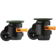 Leveling Casters, Set of 4, 500 kg Total Load Capacity, 50.8 mm, Heavy Duty with Upgraded Handle Design, 360 V952-DJJLBSDJPBS4QUJMHV0