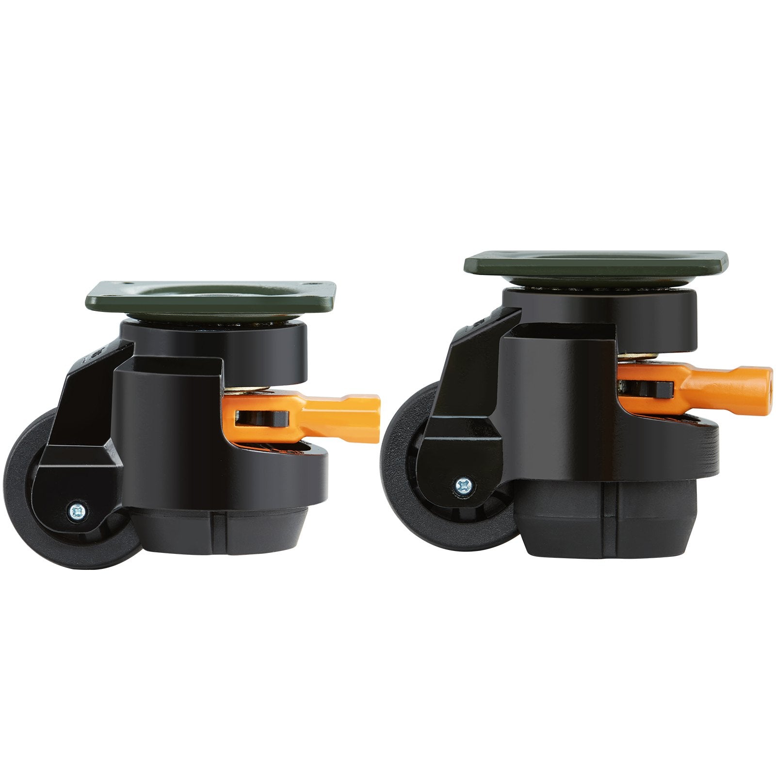 Leveling Casters, Set of 4, 500 kg Total Load Capacity, 50.8 mm, Heavy Duty with Upgraded Handle Design, 360 V952-DJJLBSDJPBS4QUJMHV0