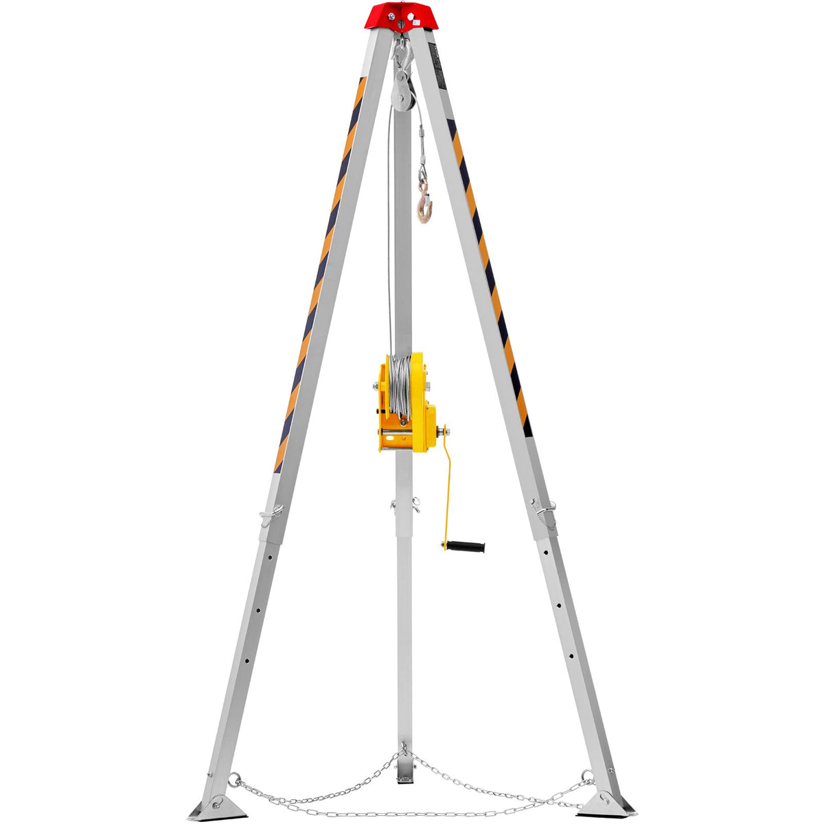 Confined Space Tripod Kit, 2600 lbs Winch, Confined Space Tripod 8' Legs and 98' Cable, Confined Space Rescue V952-DJPJYSJJ2600T2F4PV0
