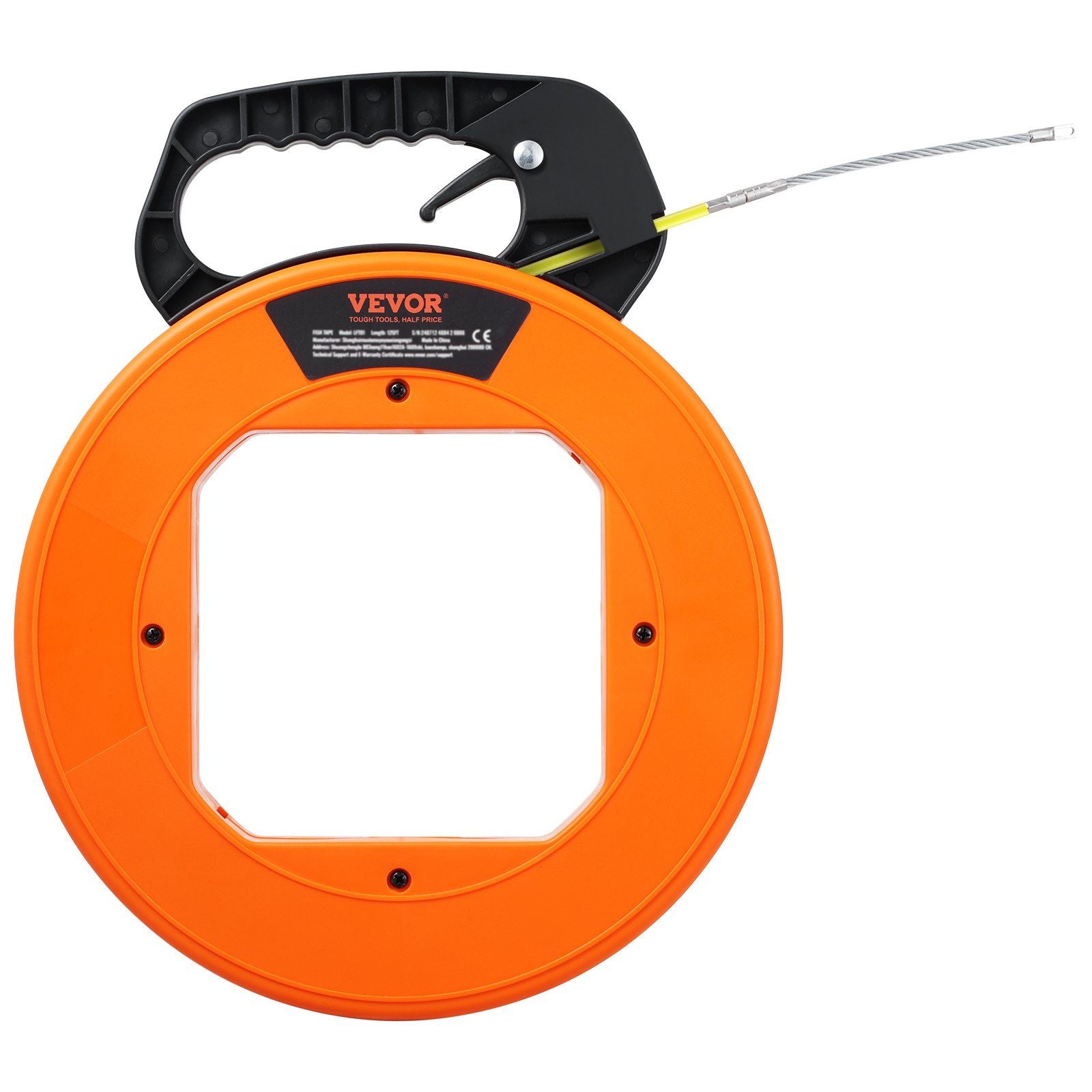 Fish Tape, 30.5 m, 4.2 mm, Fiberglass Wire Puller with Optimized Housing and Handle, Easy-to-Use Cable Puller V952-DJPYDBLXW16IXBAHUV0