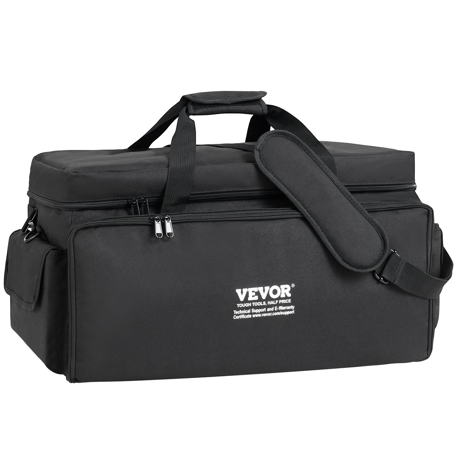 DJ Cable File Bag, 1200D Oxford Fabric, DJ Gig Bag with 9 Detachable Divider 4.92 ft Padded Shoulder Strap V952-DJSNB1200DNJTF6JEV0