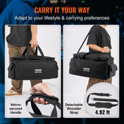 DJ Cable File Bag, 1200D Oxford Fabric, DJ Gig Bag with 9 Detachable Divider 4.92 ft Padded Shoulder Strap V952-DJSNB1200DNJTF6JEV0