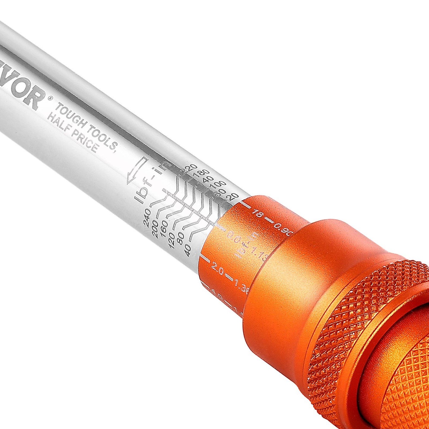 Click Torque Wrench Set, 1/4Inch Drive, 20-240 lbf-in / 2.3-27.1N.m, Dual-direction and Dual Range Scales, V952-DJSNLBS102300IUGKV0