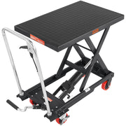 Hydraulic Lift Table Cart, 330lbs Capacity 28.5" Lifting Height, Manual Single Scissor Lift Table with 4 V952-DJYYSJPTCHS4JSQNFV0