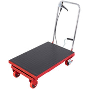 Hydraulic Lift Table Cart, 330lbs Capacity 28.5" Lifting Height, Manual Single Scissor Lift Table with 4 V952-DJYYSJPTCHS4NLPJYV0