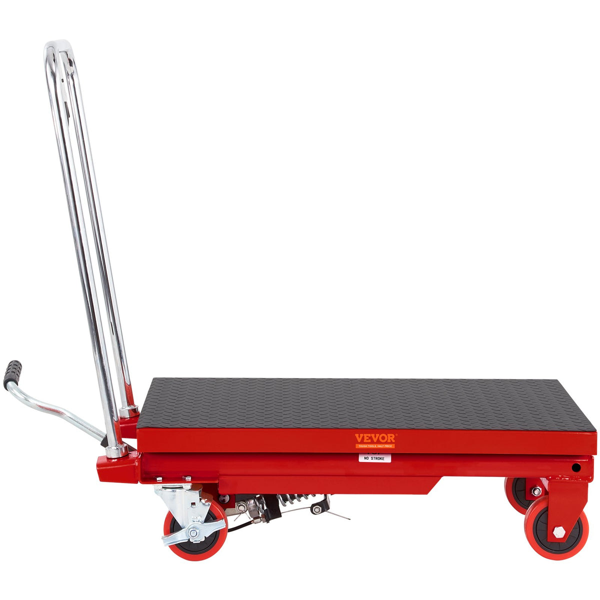 Hydraulic Lift Table Cart, 330lbs Capacity 28.5" Lifting Height, Manual Single Scissor Lift Table with 4 V952-DJYYSJPTCHS4NLPJYV0